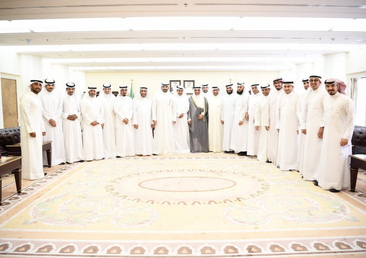 الغانم يستقبل رئيس وأعضاء جمعية المحامين الكويتية